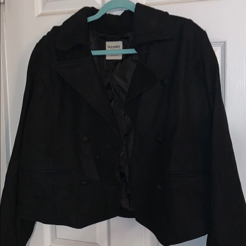 Crop Button Coat